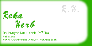 reka werb business card